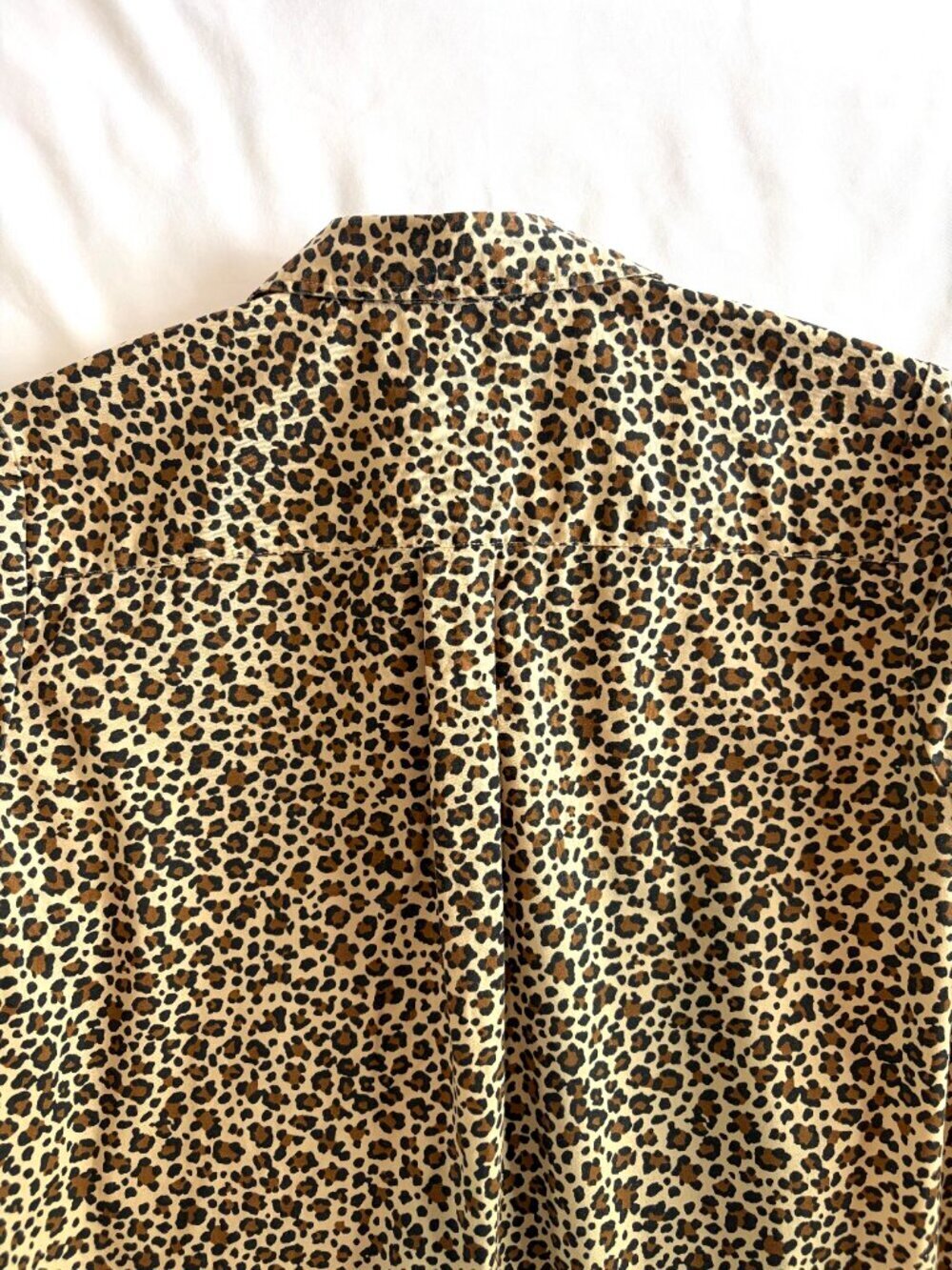 J Crew leopard print blouse XS cotton stretch - Picture 6 of 9